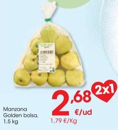 Oferta de Manzana Golden bolsa por 2,68€ en Eroski