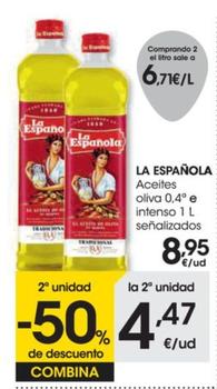 Oferta de Aceites oliva 0,4` e inteso por 8,95€ en Eroski