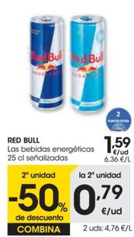 Oferta de Las bebidas energeticas por 1,59€ en Eroski