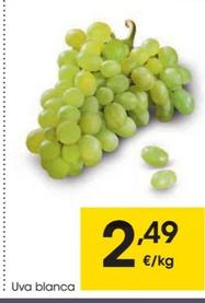 Oferta de Uva blanca por 2,49€ en Eroski