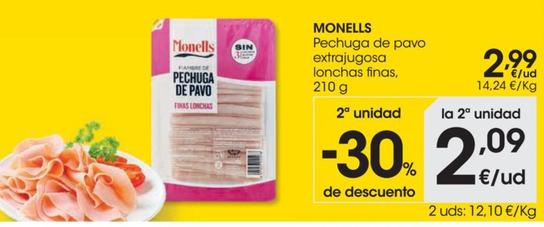 Oferta de Pechuga de pavo extrajugosa lonchas finas por 2,99€ en Eroski