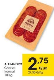 Oferta de Chorizo troncal por 2,75€ en Eroski