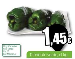 Oferta de Pimiento verde por 1,45€ en Unide Supermercados