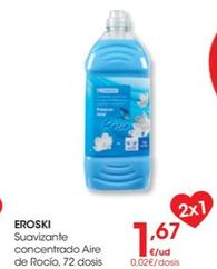 Oferta de Suavizante Concentrado Aire De Rocio  por 1,67€ en Eroski
