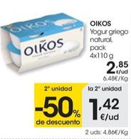 Oferta de Yogur Griego Natural  por 2,85€ en Eroski