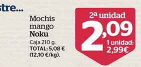 Oferta de Noku - mochis mango por 2,99€ en La Sirena