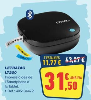 Oferta de Letratag LT200 por 31,5€ en Bureau Vallée