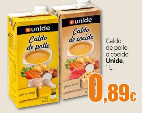 Oferta de Caldo de pollo o cocido por 0,89€ en UDACO