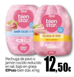 Oferta de Pechuga de pavo o jamon cocido reducido en sal por 12,5€ en UDACO