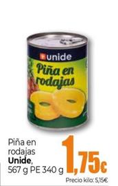 Oferta de Pina en rodajas  por 1,75€ en UDACO