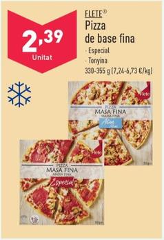 Oferta de Pizza de base fina por 2,39€ en ALDI