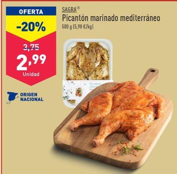 Oferta de Picanton marinado mediterraneo por 2,99€ en ALDI