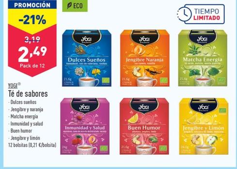 Oferta de Yogi - té de sabores por 2,49€ en ALDI
