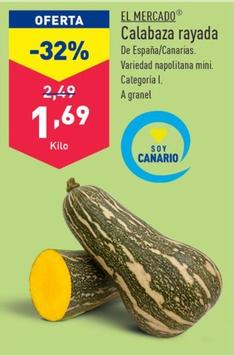 Oferta de Calabaza rayada por 1,69€ en ALDI