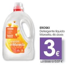 Oferta de Detergente líquido Marsella por 3€ en Eroski