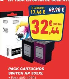 Oferta de Pack cartuchos switch por 32,44€ en Bureau Vallée