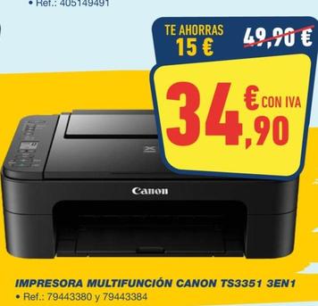 Oferta de Impresora multifuncion t53351 3en1 por 34,9€ en Bureau Vallée