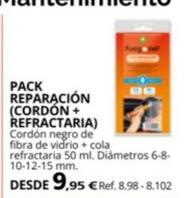 Oferta de Pack Reparacion Cordon + Refractaria por 9,95€ en Coferdroza