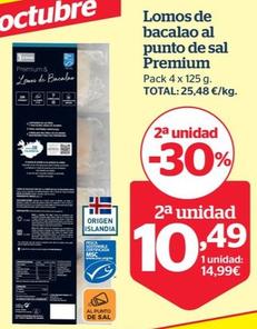 Oferta de La Sirena - Lomos de bacalao al punto de sal Premium por 14,99€ en La Sirena