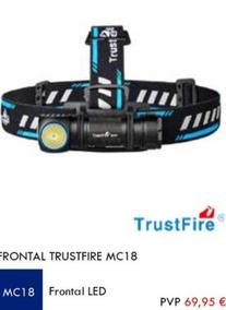 Oferta de Frontal Trustfire Mc18 por 69,95€ en Adidas