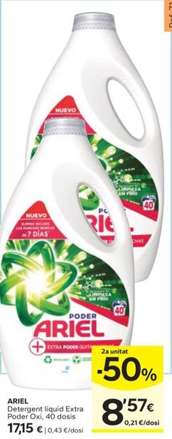 Oferta de Detergent liquid extra poder oxi por 17,15€ en Caprabo