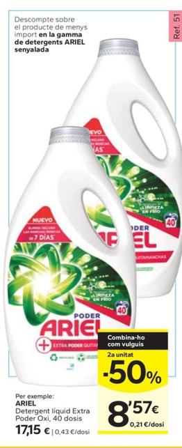 Oferta de Detergent Liquid Extra Poder Oxi por 17,15€ en Caprabo