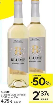 Oferta de Vi blanc viura verdejo DO Rueda por 4,75€ en Caprabo