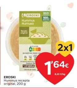 Oferta de Hummus recepta original por 1,64€ en Caprabo