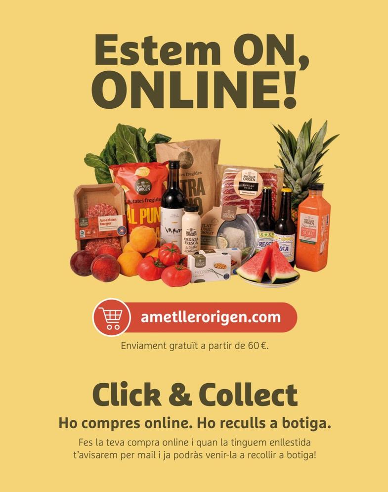Oferta de Estem On, Online! en Ametller Origen
