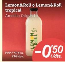 Oferta de Ametller Origen - lemon & roll por 2,59€ en Ametller Origen