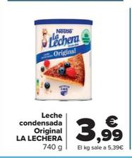 Oferta de Leche condensada original la lechera por 3,99€ en Carrefour