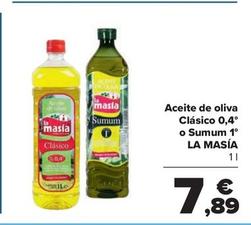 Oferta de Aceite de oliva Clasico 0,4` o Susum 1` por 7,89€ en Carrefour