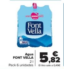Oferta de Agua por 5,82€ en Carrefour