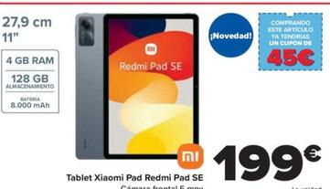 Oferta de Tablet pad redmi pad se por 199€ en Carrefour