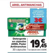 Oferta de Detergente en cápsulas poder antimanchas por 19,45€ en Carrefour