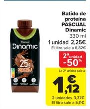 Oferta de Batido de proteina dinamic por 2,25€ en Carrefour