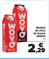 Oferta de Wovo - bebida de clara de huevo por 2,29€ en Carrefour