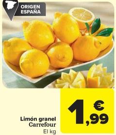 Oferta de Limon granel por 1,99€ en Carrefour