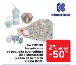 Oferta de KIKKA BOO - En Todos los articulos de pequena puericultura de alimentacian y aseo de la marca en Carrefour