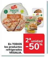 Oferta de Vegalia en todos los productos refrigerados en Carrefour