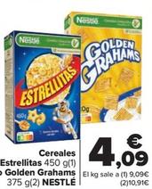 Oferta de Cereales estrellitas o golden grahams por 4,09€ en Carrefour