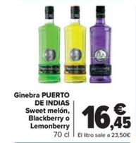 Oferta de Ginebra sweet melon, blackberry o lemonberry por 16,45€ en Carrefour