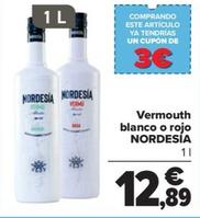 Oferta de Nordesia - Vermouth blanco o rojo por 12,89€ en Carrefour