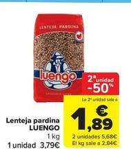 Oferta de Lenteja pardina por 3,79€ en Carrefour