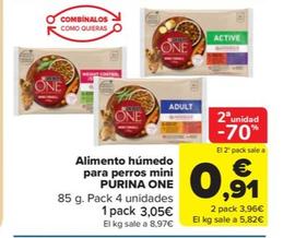Oferta de Alimento húmedo para perros mini one por 3,05€ en Carrefour