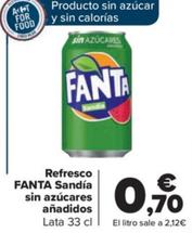 Oferta de Refresco sandia sin azucares anadidos por 0,7€ en Carrefour