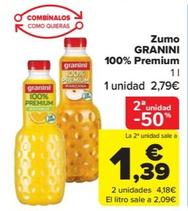 Oferta de Zumo 100% premium por 2,79€ en Carrefour