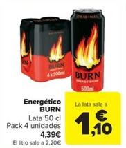 Oferta de Burn - Energetico por 1,1€ en Carrefour