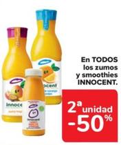 Oferta de Innocent - en todos los zumos y smoothies en Carrefour