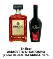 Oferta de Amaretto di saronno - En licor / Tia maria - Licor de cafe en Carrefour